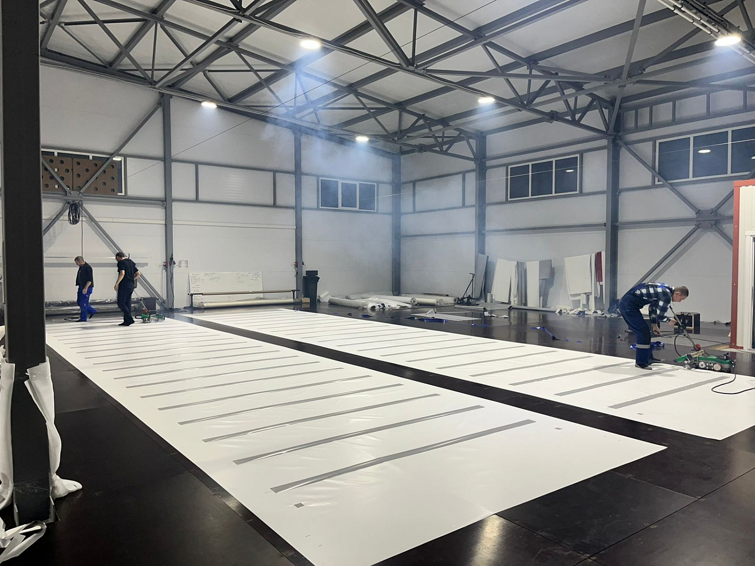 Изготовление тента крыши на полуприцеп