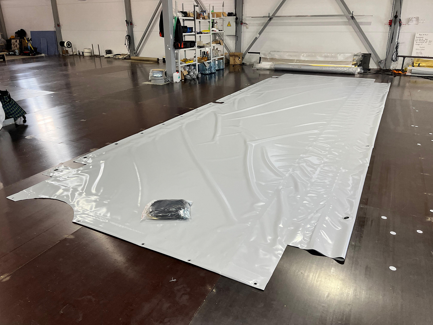 Полог на самосвальный полуприцеп