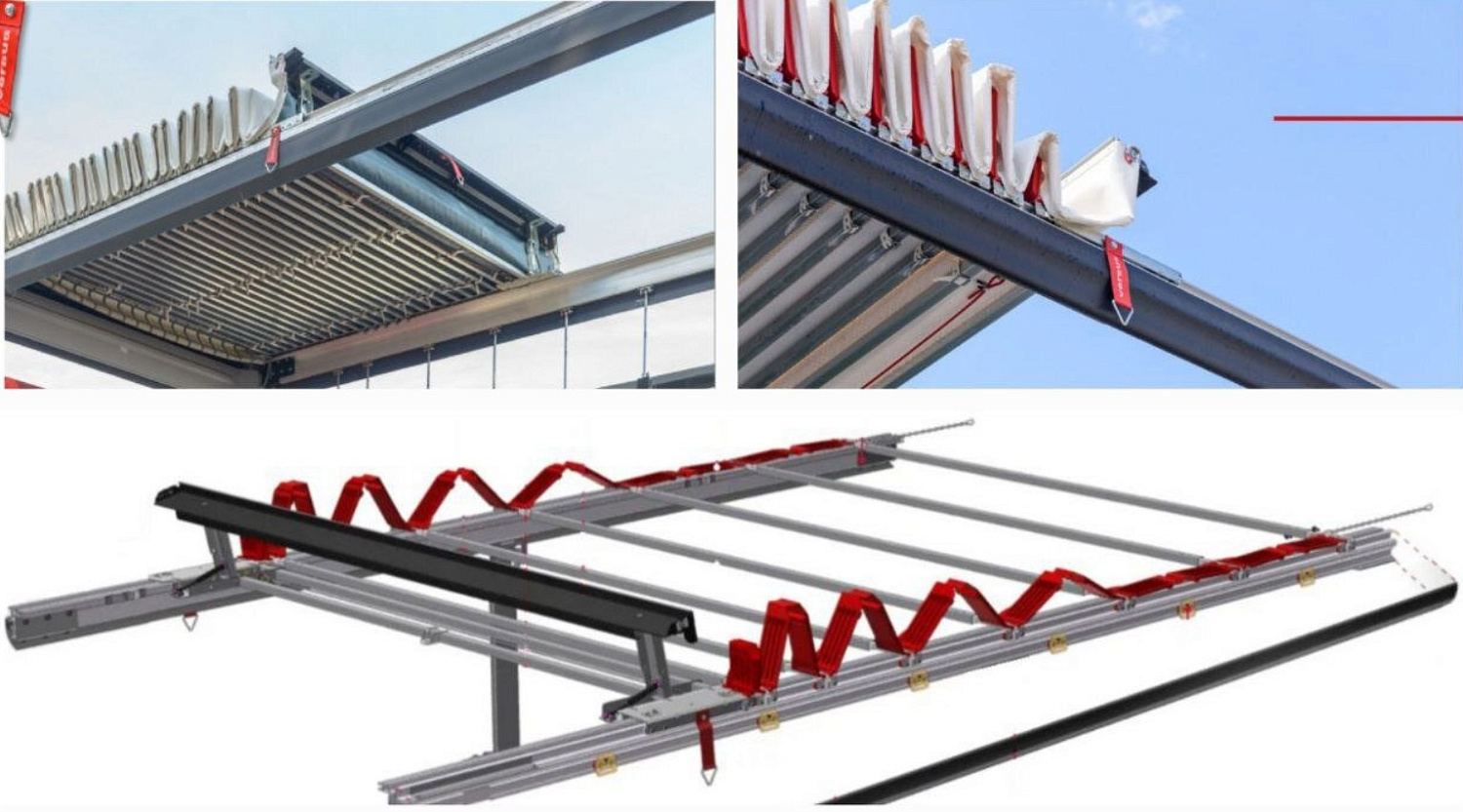 Установка сдвижных механизмов крыши на полуприцеп или фургон Установка сдвижных механизмов крыши на полуприцеп или фургон